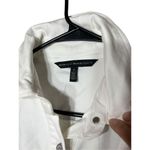 White House | Black Market White Denim Waist Belt Dress Size 4 Photo 4