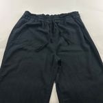 Ava & Viv Black Linen Blend Wide Leg Lounge Pant 2X Photo 1