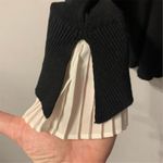 Sioni Women's XS Black Pullover Sweater Fluted Cuffs & Neckline Black Photo 4