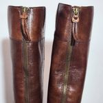 Nine West  Vintage America Brown Leather Riding Boots Size 6.5 Brown Riding Boots Photo 6