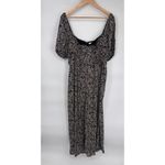 Boden Jumpsuit Womens 12R Black White Paisley Print Viscose Pockets Wide Leg Size 12 Photo 2