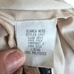 Maria Bianca Nero Vintage  Women's cream 100% silk Dress Size Small 90s Y2K 2000s Photo 9