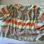 ANTHROPOLOGIE Mes Desmoiselles Pistache Silk Peasant Top Photo 7