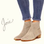 Joie C  Lucy Gray Suede Leather Embellished Flat Stud Women Ankle Boots Size 7 Photo 1
