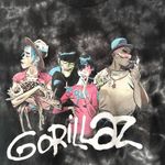 Gildan Gorillaz Black Tie Dye Graphic Band Tee Small  Y2K White Stitch Photo 6