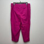 Lane Bryant  Women's Office Workwear Casual Cropped Stretch Pink Pants Size 14 Photo 6