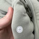 Lululemon Hugged-Waist Cotton Zip Hoodie Size 12 - Green Fern Photo 7