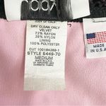 Jody Vintage Y2K Black Pink Velvet Burnout Skirt A Photo 9