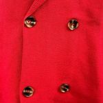 NEW Argent Red Double Breasted Knit Casual Cardigan Sweater Blazer Jacket Sz S Photo 4