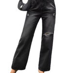 S.O.N.G Timeless Fit Women's High Rise Black Distressed Jeans Size 29 Photo 0