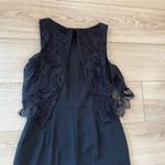 Trina Turk  Black Lace Sleeveless Wide Leg Flared Jumpsuit Size 4 Photo 5