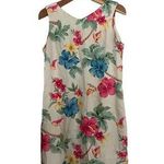 Caribbean Joe  Women's Multicolor Floral Sleeveless V-Neck Dress Petites Size PL Photo 0