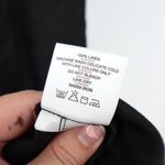 American Giant Women's Linen Tie Dress Size XS Made In USA Black Photo 3