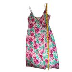 J.Crew Floral Cotton Wrap Midi Dress Size 10 Tropical Beachy Resort Preppy Photo 9