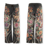 Lucky Brand Rare: Y2K ❀ Embroidered Asian Koi Butterfly Sweatpants ❀ Black ❀ L Photo 0