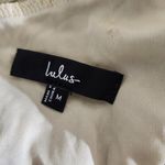 Lulus Beige Floral Mesh Maxi Cocktail Dress NWOT Size Medium Wedding Guest Dress Photo 9