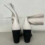 Rag and Bone New  sz40 (9 US) white leather heeled ankle boots booties phoenix wedge Photo 2