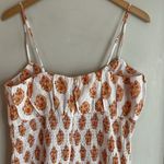 J.Crew Smocked Linen Floral Dress Photo 9