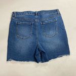 Style & Co . Women’s Jean Denim Shorts Size 12 Blue Frayed Hem Inseam 4” Photo 8