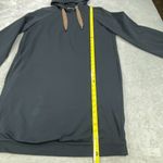 Brunello Cucinelli  Pockets Hoodie Dress Womens Large Black Long Sleeve Italian Photo 9