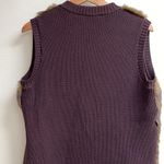 Parkhurst Faux Fur Vest Size Large Brown Photo 7