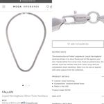 Neiman Marcus Fallon Jewelry 18K rose gold plated over stainless steel Hailey snake chain liquid herringbone necklace Photo 8