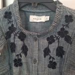 Coach 💕💕 Chambray Short Prairie Dress ~ Blue 6 EUC 100% Cotton Prairie Chkc Photo 12