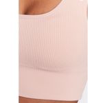 DKNY Support Yoga Boat Neck Running Bra, Rosewater Pink, Size XS New w/Tag Photo 2