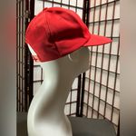 YA Los Angeles Vtg YA Brand Solid Red Blank Snapback Trucker Hat Cap Photo 1