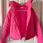 Pink Lily Puffer Jacket Photo 2