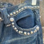 Miss Me  Dark Wash Studded Distressed Straight Leg Jeans | 26 Photo 1