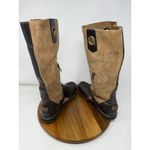 Sorel Womens Tall Riding Boots 7 US 38.5 EU Brown Beige Leather Suede Side Zip Photo 5