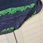 J.Crew NWT  Womens Navy Green Beanstalk Silk Skirt 8‎ - Loose Hem Photo 2