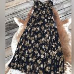 Lulus NWT  Heart Stopping Black Floral Print Backless A-Line Maxi Dress sz L Photo 4