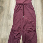 Halara  Breezeful jumpsuit romper Quick Dry wide leg pockets Red Large Photo 0