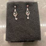Macy's Fashion Jewelry- Pink/Gun Metal Black Earrings Photo 4