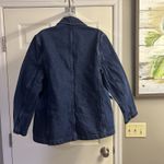 Abercrombie & Fitch  Dark Wash Boxy Long Sleeve Jean Blazer Jacket Button Medium Photo 8