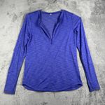 Lululemon  Half Zip Top Womens Small‎ Blue Purple Casual Gym Athleisure Gorpcore Photo 2