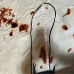 Macy's Black Textured Pleather Bag with Zipper Closure Photo 10