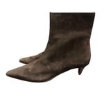 Madewell NWOB  The Emilie Ankle Boots Dark Carob Brown Suede Size 8 Photo 3