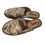 Sam Edelman Circus Women's Size 7.5 M Sequin Rose Gold Kerry Espadrille Mules Photo 3