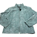Dress Barn Teal and Black Textured Jacket Photo 0