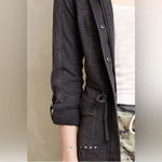 Anthropologie Saturday Sunday Gray Cotton Military Jacket Size Small P0971 Photo 1