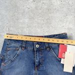 Vtg Y2K Ecko Red Deadstock Low‎ Rise Flare Jeans Angel Wings Embroidered Sz 7 Blue Photo 4