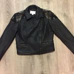 Vegan Leather Jacket Black Size M Photo 0