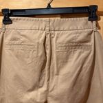 J. Crew Women's Frankie Ankle Chino Pants Size 8 Petite Beige Flat Front used Tan Photo 4