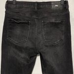 ZARA Raw Edge Step Hem Distressed Denim Skinny Jeans 8228/021 Faded Black Size 6 Photo 8