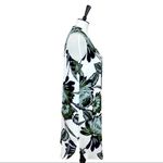 Who What Wear Women's Cream Olive Tie Neck Shift Dress Sundress Size Small S Photo 2