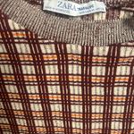 ZARA Trafaluc Plaid Knit Top – Blair Waldorf Preppy Y2K Academia Vibes Photo 2