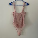 Free People Sparks Fly Pink Sequin Bodysuit NWT Size XS Photo 3